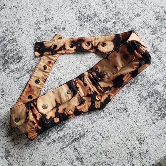 Rabbit and Empee Tie Dye Waist Utility Pocket Belt Length: 43" - Picture 1 of 11